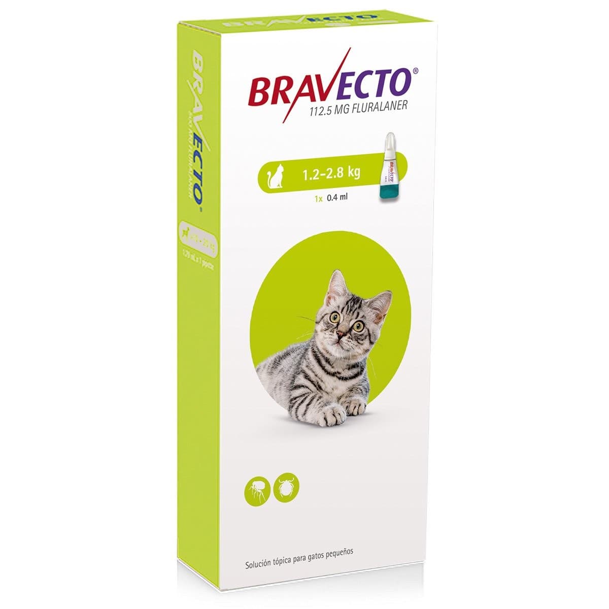 Bravecto Pipeta Gato 1-2.8 kg