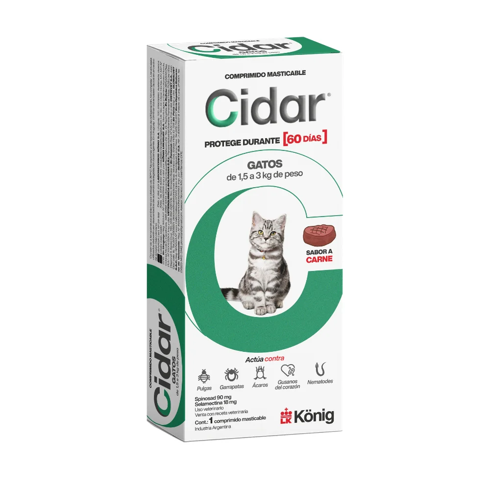 CIDAR GATOS 1,5 A 3 KG
