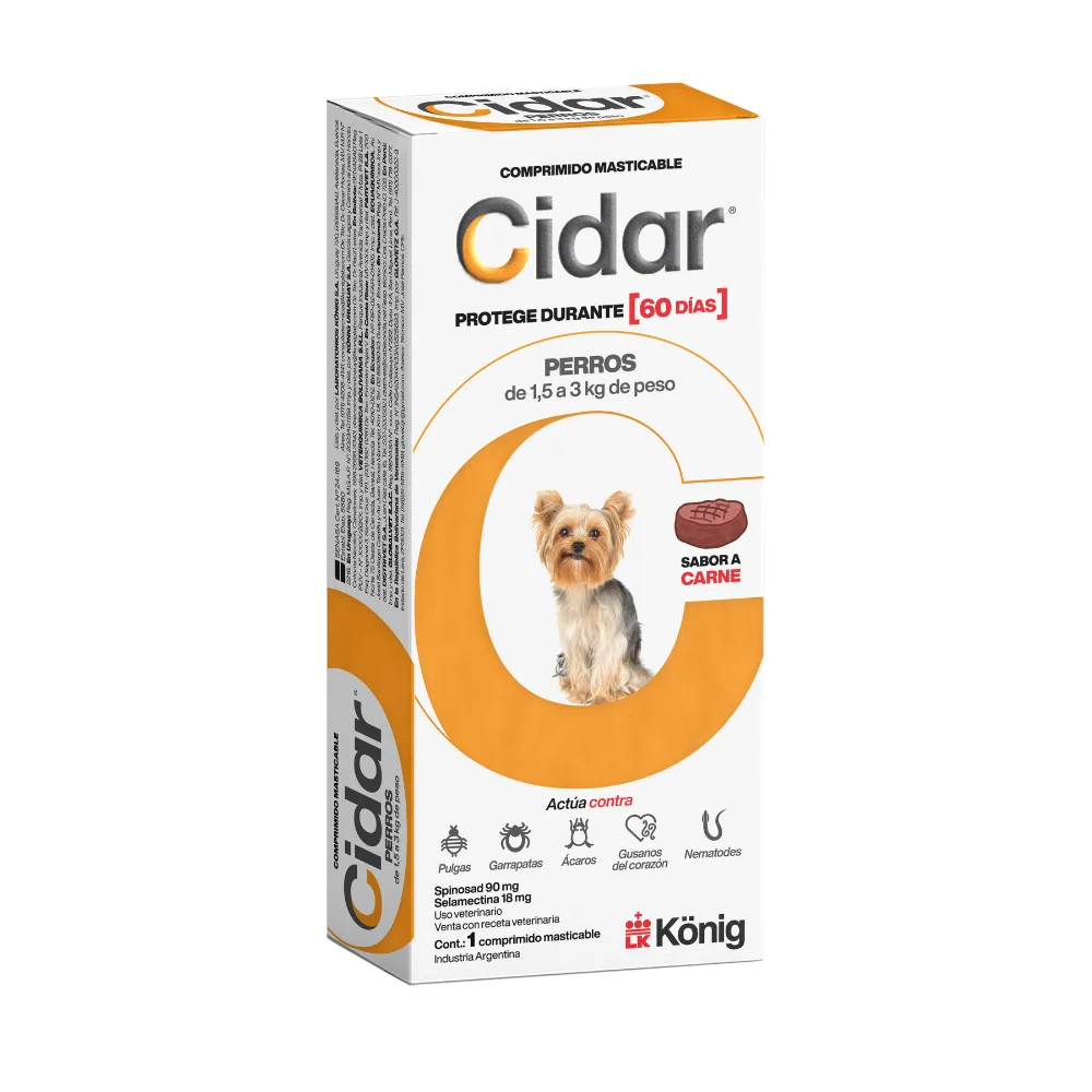 CIDAR PERROS 1,5 A 3 KG