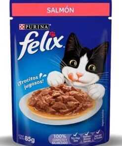 Felix Pouch Gatos Sabor Salmón 85gr