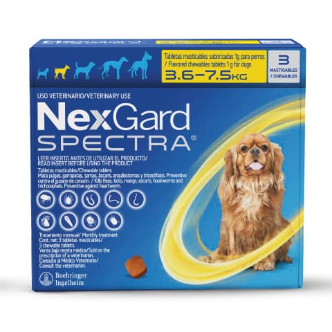 Nexgard Spectra 3,6 a 7,5 Kg