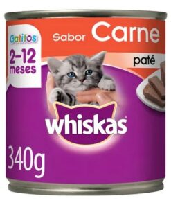 Lata Whiskas Gatitos Sabor Carne 340gr