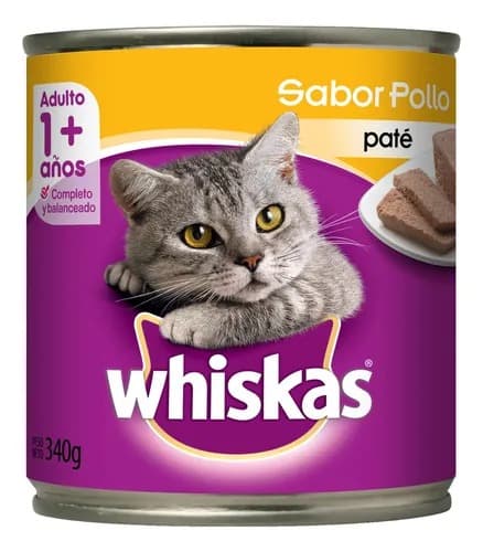 Lata Whiskas Gato Sabor Pollo 340gr