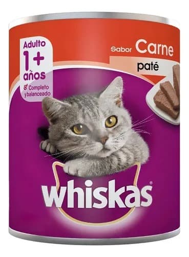 Lata Whiskas Gato Sabor Carne 340gr