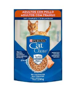 Pouch Cat Chow Gato Adulto Sabor Pollo 85gr