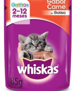 Pouch Whiskas Gatitos Sabor Carne 85gr