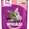 Pouch Whiskas Gato Adulto Sabor Salmón 85 gr