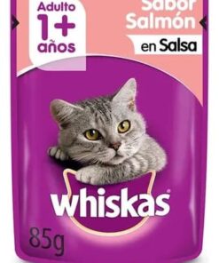 Pouch Whiskas Gato Adulto Sabor Salmón 85 gr