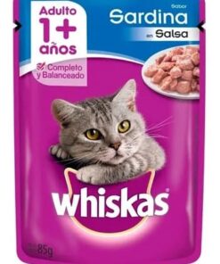 Pouch Whiskas Gato Adulto Sabor Sardina 85 gr